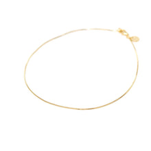 The Vivian Chain Necklace Charm Bar 16" - Gold