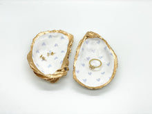 Baby Blue Hearts Oyster Trinket Dish
