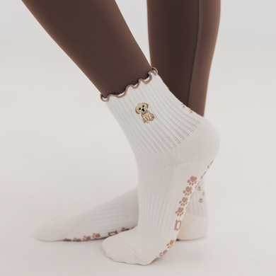 Golden Retriever Pilates Grip Socks - Golden
