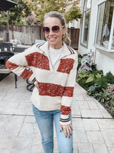 Collegiate Knit Sweater - Terracotta