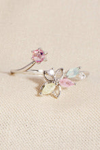 Floral Open Twist Ring - Gold