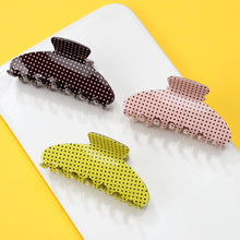 Polka Dot Hair Claw Clip - PINK