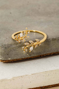 Jeweled Vine Ring - Silver