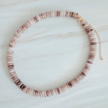 Blush & Earthy Canyon Natural Stone Beaded Necklace: Natural