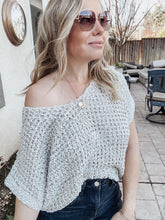 Boho Crochet Short Sleeve Top - Oyster