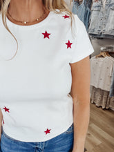 Star Spangled Embroidered Tee - Off White