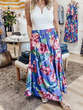 Garden Bloom Maxi Skirt with Pockets