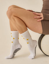 Lucky Honey The Daisy Grippy Sock: Deep Ocean