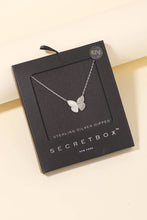 Gold Dipped Butterfly Pendant Necklace: Gold