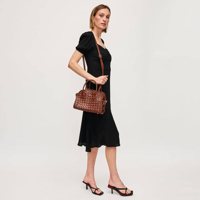 Kristie Woven Crossbody - Chocolate