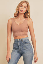 Sunkissed Staple Ribbed Knit Cropped Tank Top - White