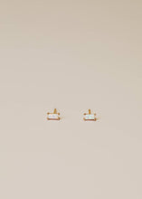 Baguette - White Opal - Earrings
