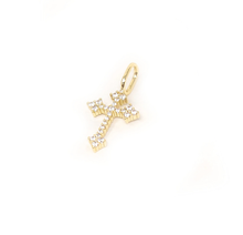 Juliet Cross Charm Bar - Silver