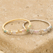 Gold Dipped Flower Cz Ring: Gold