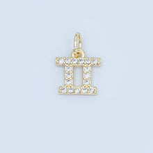 24K Gold Filled Micro Paved CZ Zodiac Sign Charm | A1313 - A1318: Libra