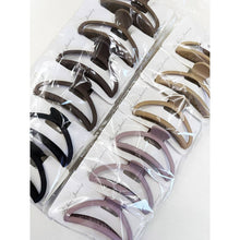 Minimalist Matte Half Moon Hair Claw Clips