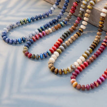 Mixed Rondelle Bead Strand Necklace