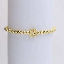 Initial Monogram Bubble Stretch Bead Bracelet