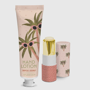 Be All Smiles Lip Balm & Hand Lotion Set - Tropical Coconut