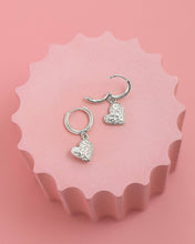 Artisan Love Story Hammered Drop Earrings - Gold