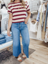 Winnie High Rise Wide Leg Flare Crop Jeans
