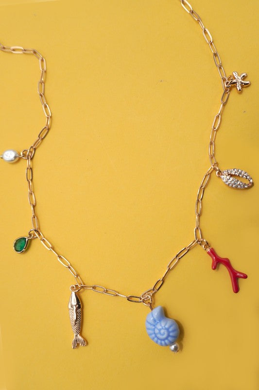 Sea Life Charm Necklace
