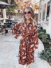 Countless Compliments Brown Abstract Dress