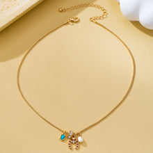 Southwest Horseshoe & Turquoise Charm Necklace