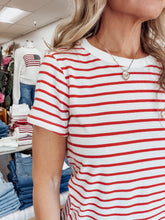 Z SUPPLY Junie Striped Tee - Lychee