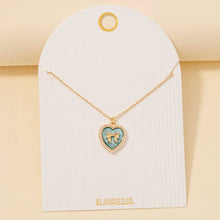 Pearl Set Heart Ribbon Bow Pendant Necklace - White