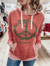 FINAL SALE Peace on Earth Wreath Hoodie