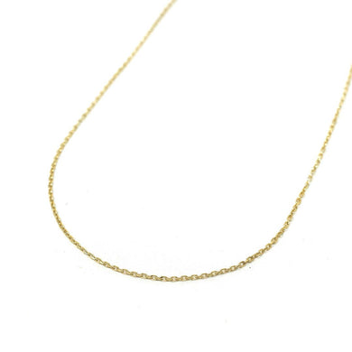 Skinny Cable Charm Bar Necklace 16