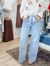 Kerry High Rise Slouchy Wide Leg Jeans with Drawstring