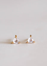 Mini Energy Gem - Rose Quartz - Gold Earrings