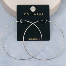 60mm Large Hoop Earrings - Gold