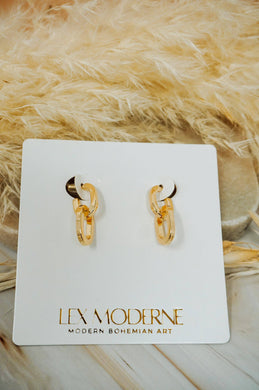 Gold Plated Chain Link Studs