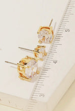 Round Stud Earring Set- Gold