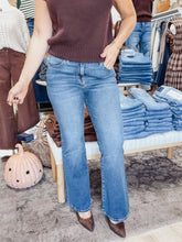 Happi Mid Rise Hidden Denim Flare - Dark Vintage