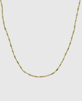 Charm Bar Unique Chain Necklace - Gold