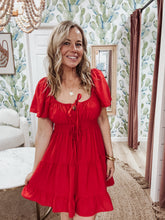 Cherry Crush Mini Dress - Red