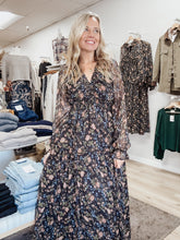 Rosewood Garden Smocked Floral Maxi Dress - Midnight Floral