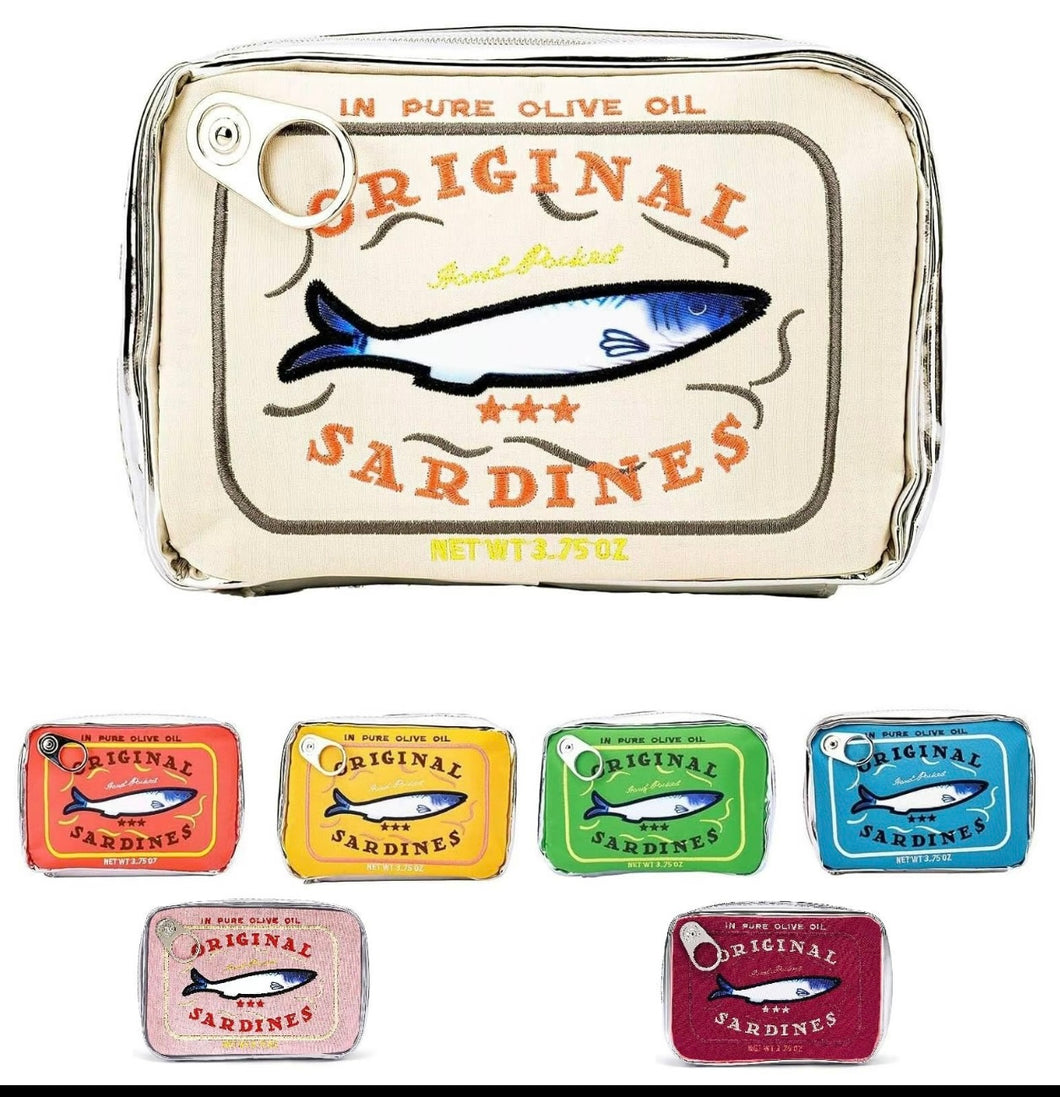 Sardine Cosmetic Zip Around Pouch