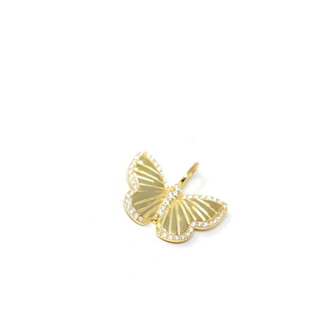 Butterfly Charm Bar - Gold