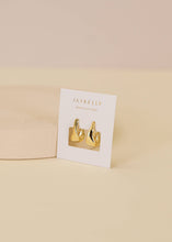 Small Ripple Gold Hoop Earrings