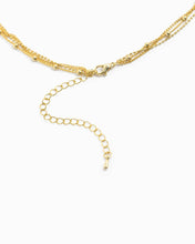 Triple Layered Pearl Cross Necklace