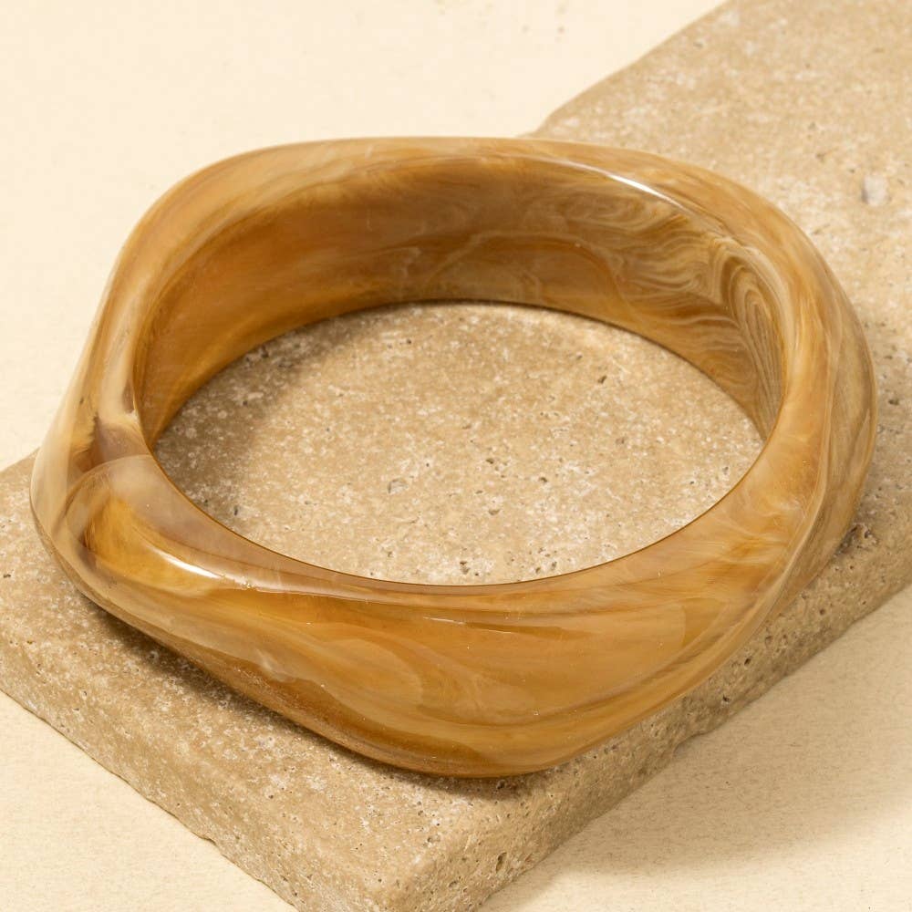 Chunky Acrylic Bangle Bracelet