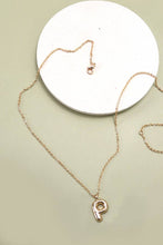 Balloon Bubble Personalized Initial Letter Necklace