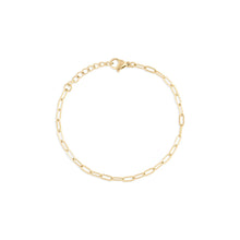 14K Gold Filled PLUS™ Paperclip Chain Bracelet: 2.5mm