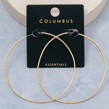 60mm Large Hoop Earrings - Gold
