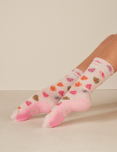The Tall Tube Print Grip Sock: Ballet Bows Lagree & Pilates